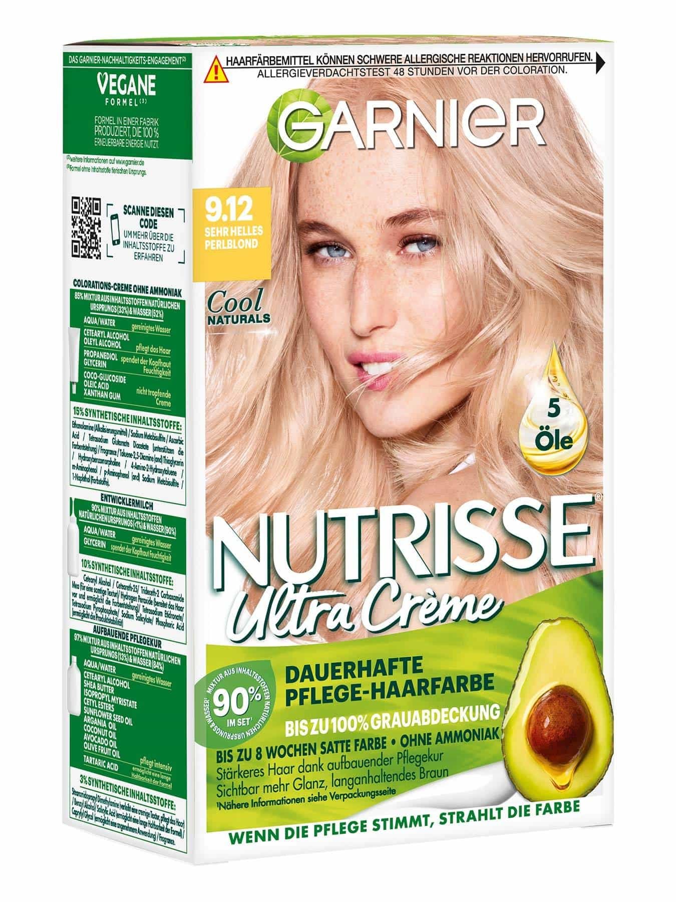 Nutrisse Ultra Creme 9.12 Sehr Helles Perlblond - Produktabbildung